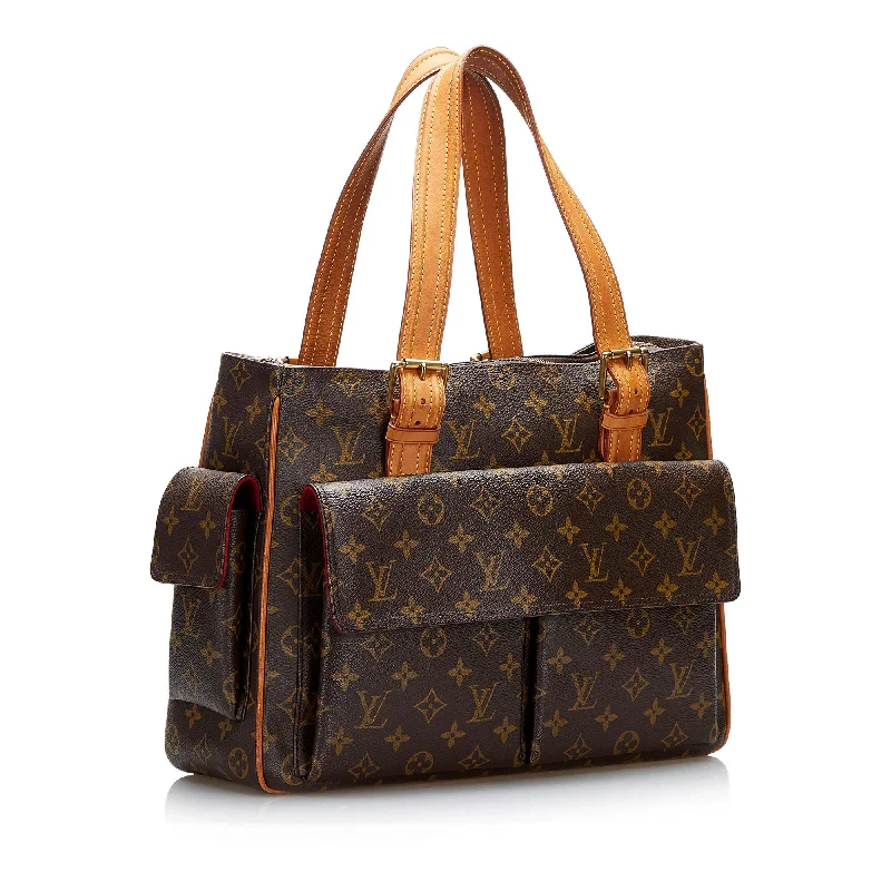 Louis Vuitton Alma bags with a monogram - embossed leather surfaceLouis Vuitton Monogram Multipli-Cite (JLUa1e)