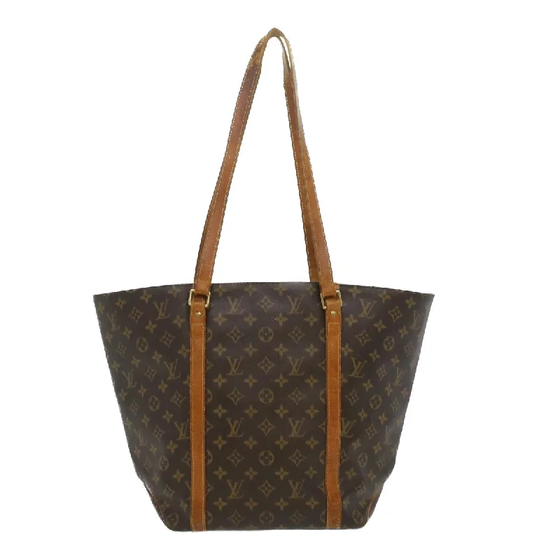 Ladies Louis Vuitton Petite Malle bags with a star - shaped charm for cutenessLOUIS VUITTON Monogram Sac Shopping Tote Bag M51108 LV Auth am3605