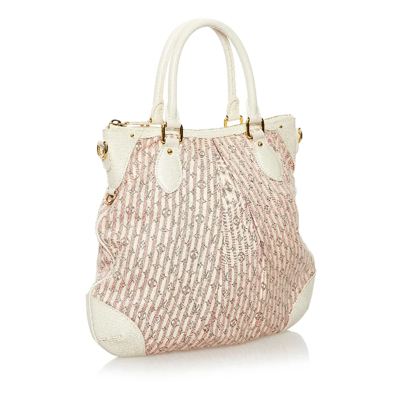 Louis Vuitton handbags with a beaded trim for a touch of glamourLouis Vuitton Monogram Mini Lin Croisette Marina PM (33303)