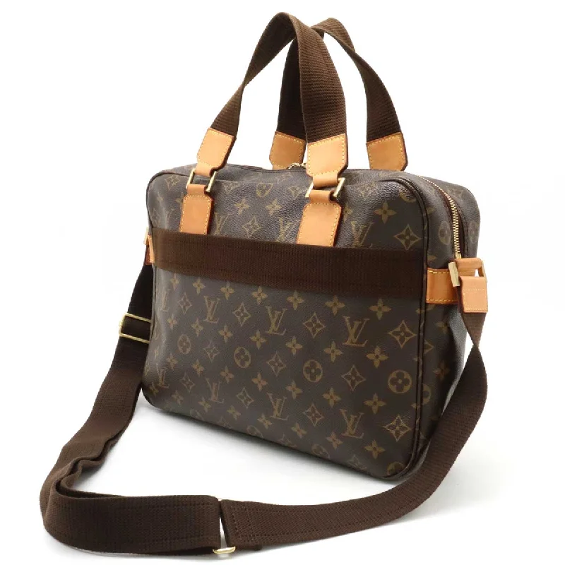 Louis Vuitton bags with a chain - link trim and a leather body for a modern edgeLouis Vuitton Monogram Sack Bosphorus Business Bag 2WAY Shoulder Bag Slipper M40043