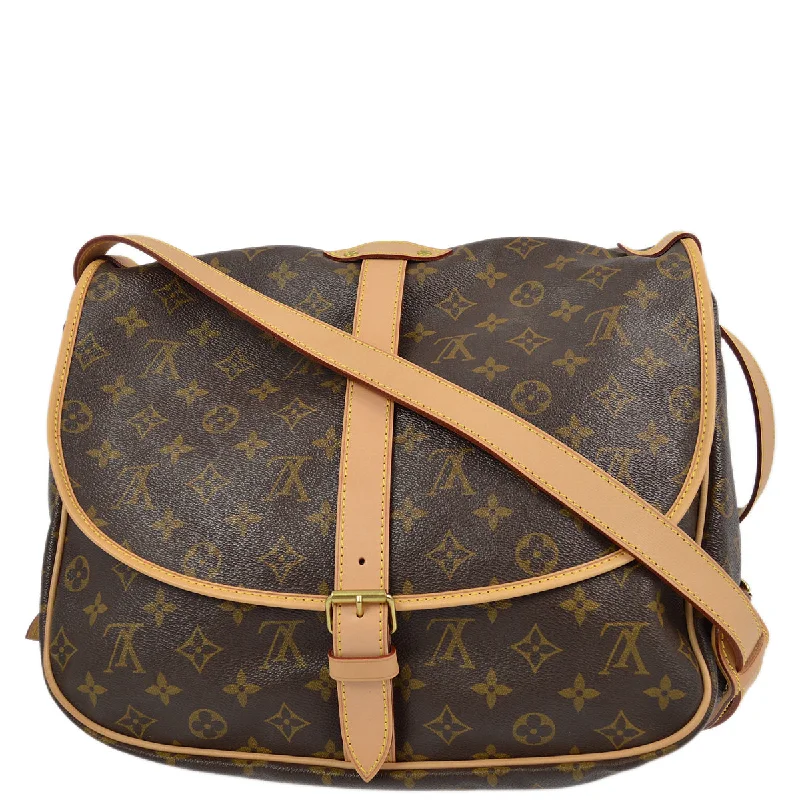 Louis Vuitton Alma bags with a detachable shoulder strap for versatilityLouis Vuitton Monogram Saumur 35 Messenger Shoulder Bag M42254