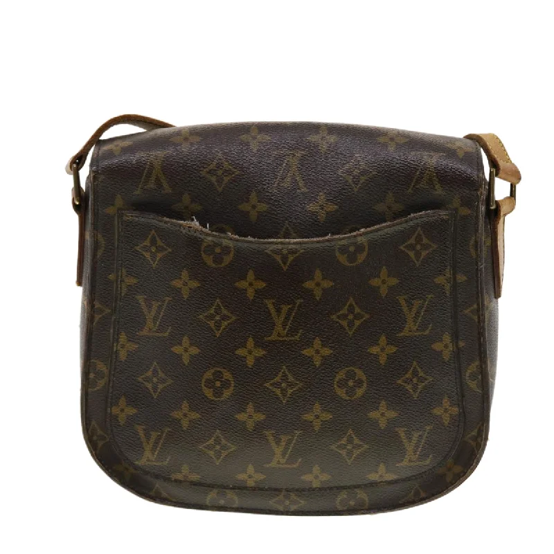 Louis Vuitton Alma bags with a monogram - embossed leather surfaceLOUIS VUITTON Monogram Saint Cloud GM Shoulder Bag M51242 LV Auth yk6641B