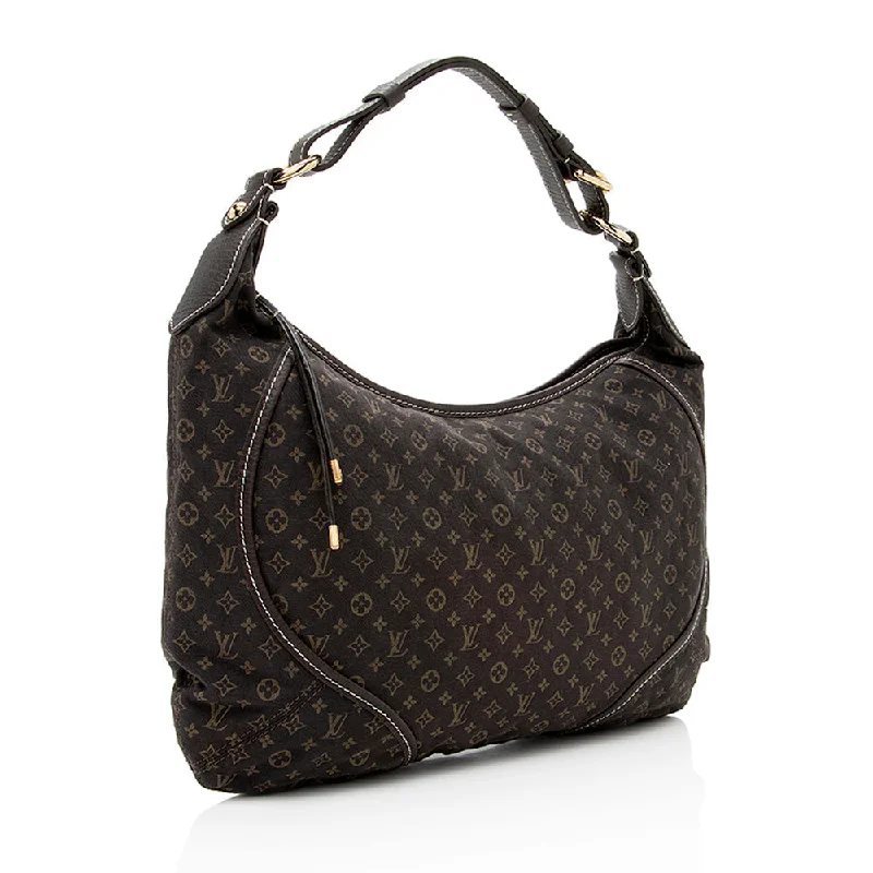 Louis Vuitton crossbody bags with adjustable shoulder straps for comfortLouis Vuitton Monogram Mini Lin Manon MM Hobo (18773)