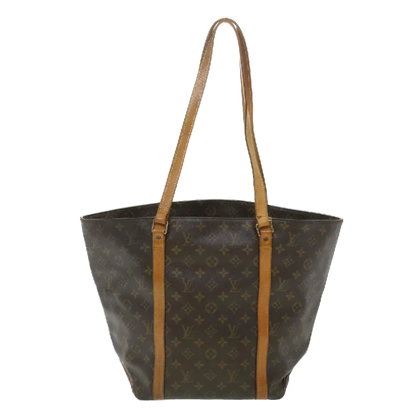 Medium - sized Louis Vuitton tote bags for work and shoppingLOUIS VUITTON Monogram Sac Shopping Tote Bag M51108 LV Auth bs4471