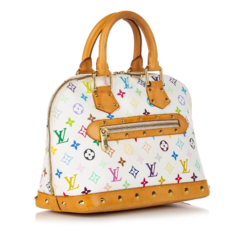 Louis Vuitton crossbody bags with a printed floral pattern for femininityLouis Vuitton Monogram Multicolore Alma PM (30483)