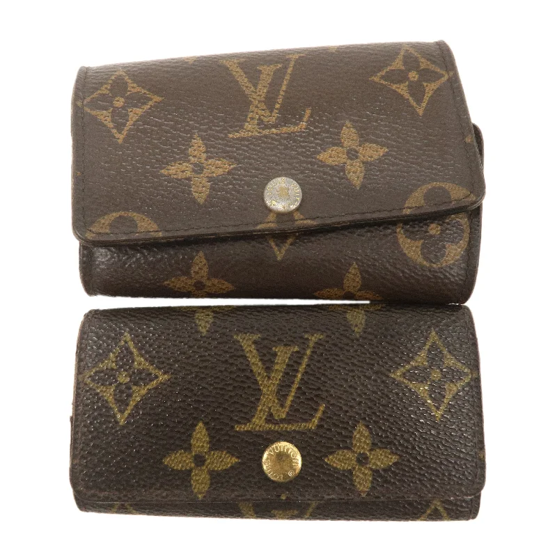 Ladies Louis Vuitton Capucines bags with gold - toned hardwareLouis Vuitton Monogram Set of 2 Multicles Key Case M62631 M62630