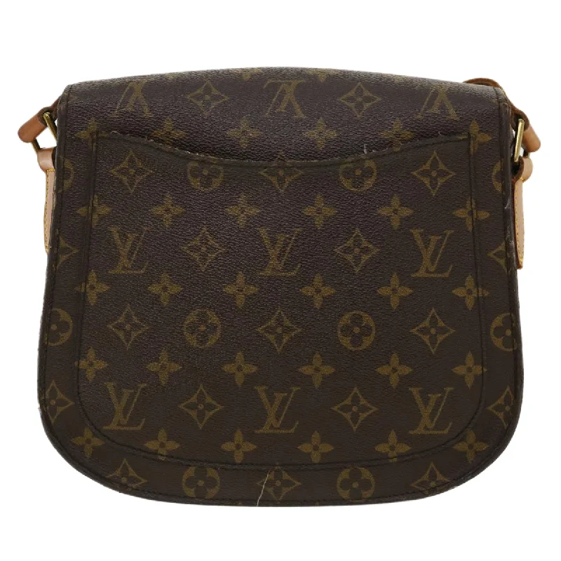 Louis Vuitton backpacks with a multi - pocket organization for functionalityLOUIS VUITTON Monogram Saint Cloud GM Shoulder Bag M51242 LV Auth am3512