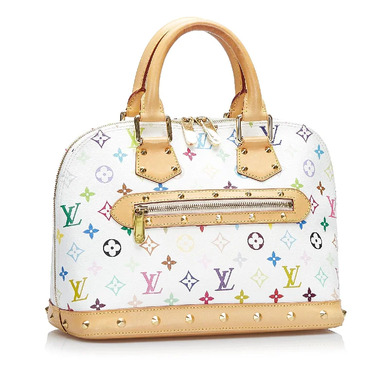 Louis Vuitton tote bags with a water - resistant coating for outdoor useLouis Vuitton Monogram Multicolore Alma PM (guS2aW)