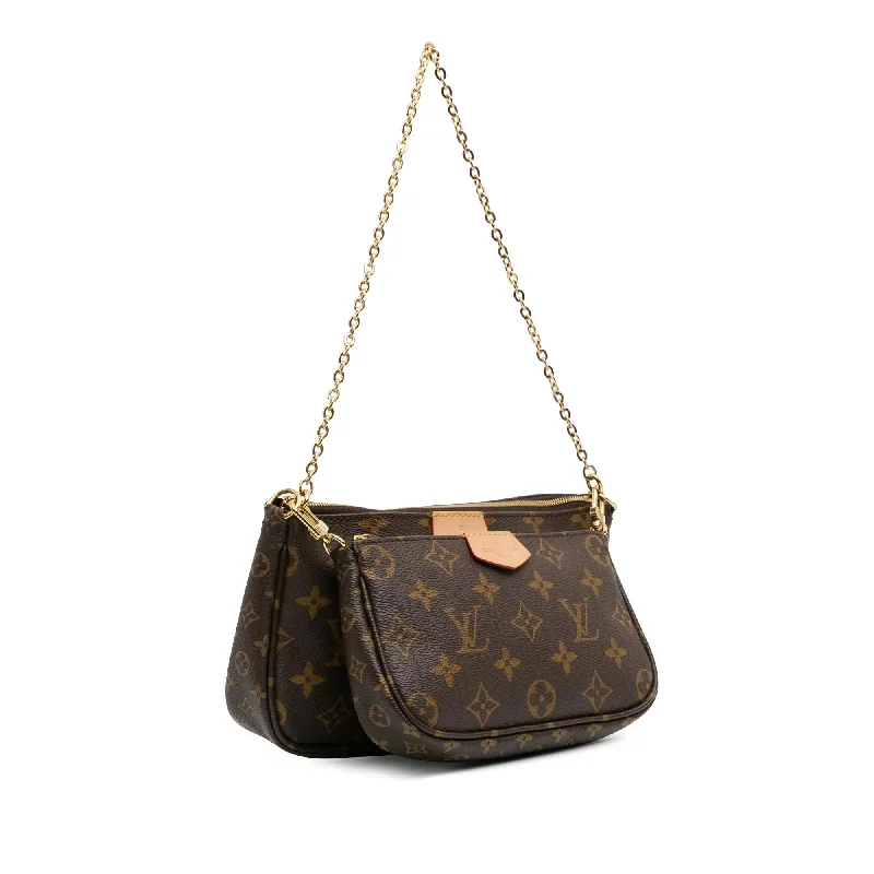 Louis Vuitton crossbody bags with a woven leather strap for textureLouis Vuitton Monogram Multi Pochette Accessoires (3UoUV2)