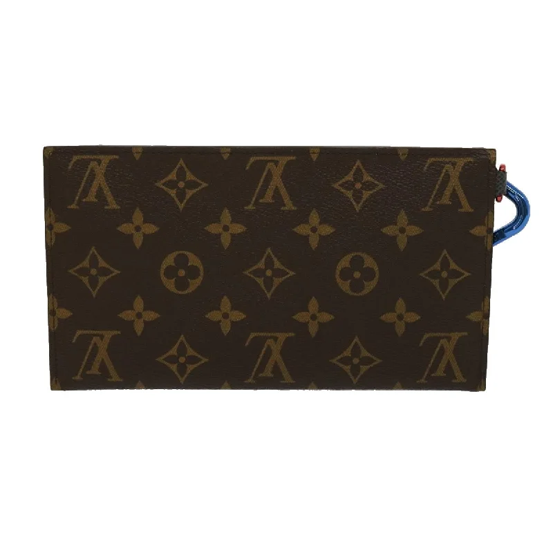 Louis Vuitton Capucines bags with smooth calfskin leather for luxuryLOUIS VUITTON Monogram ribbon pouch Clutch Bag M63045 LV Auth 30605A