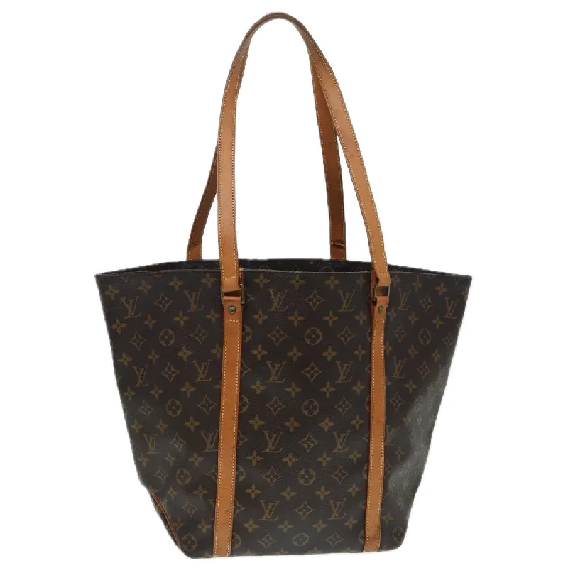 Louis Vuitton backpacks with a hidden back pocket for securityLOUIS VUITTON Monogram Sac Shopping Tote Bag M51108 LV Auth 87984