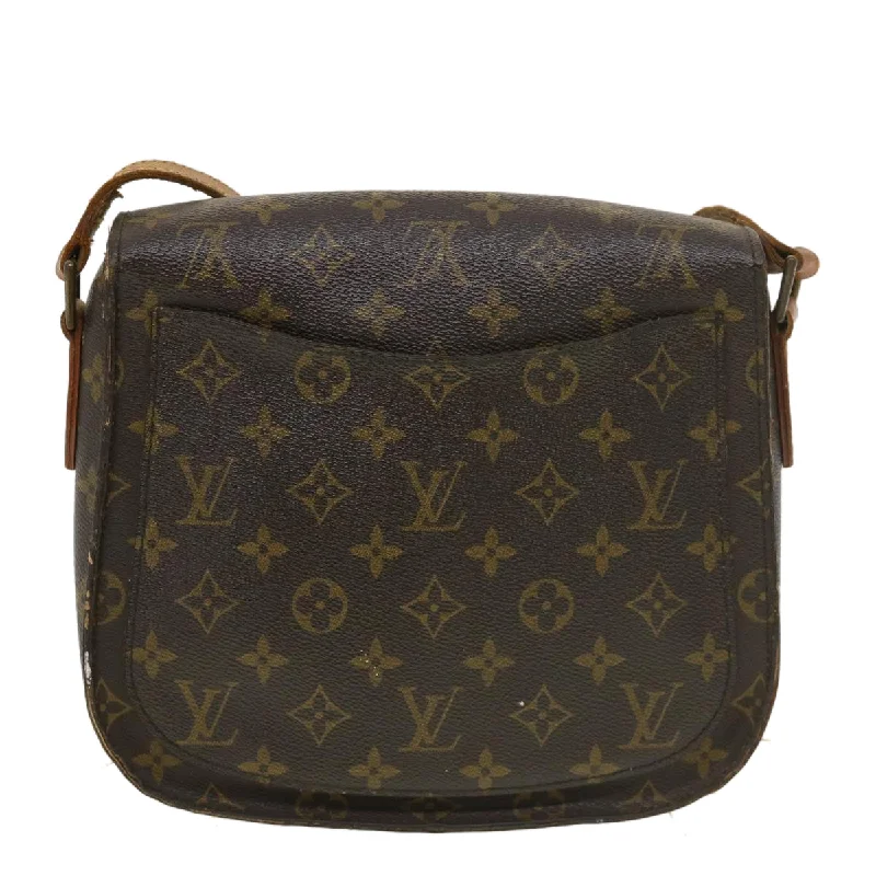 Louis Vuitton Twist bags with a snakeskin - effect panel for a bold lookLOUIS VUITTON Monogram Saint Cloud GM Shoulder Bag M51242 LV Auth tb574