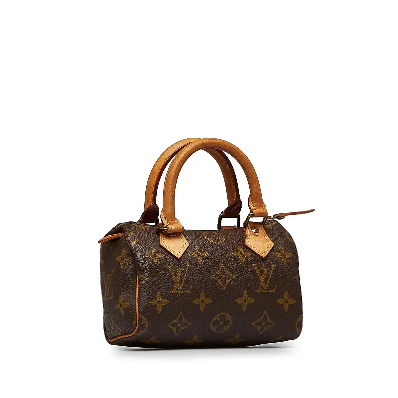 Ladies Louis Vuitton shoulder bags with a single - handle silhouetteLouis Vuitton Monogram Mini HL Speedy (tmx19w)