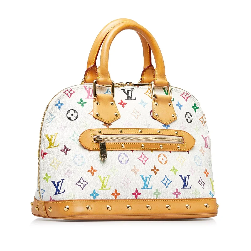 Louis Vuitton tote bags with a printed LV logo on the front for brand visibilityLouis Vuitton Monogram Multicolore Alma PM (rohEDD)