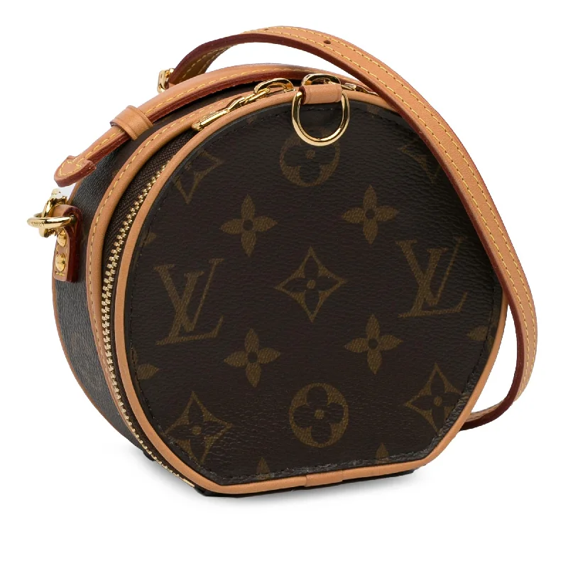 Louis Vuitton bags with a zip - around closure for enhanced securityLouis Vuitton Monogram Mini Boite Chapeaux Souple (Mjglm6)