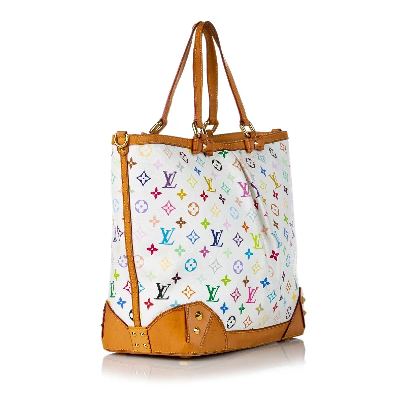 Louis Vuitton tote bags with a double - handle and shoulder - strap optionLouis Vuitton Monogram Multicolore Sharleen MM (30637)