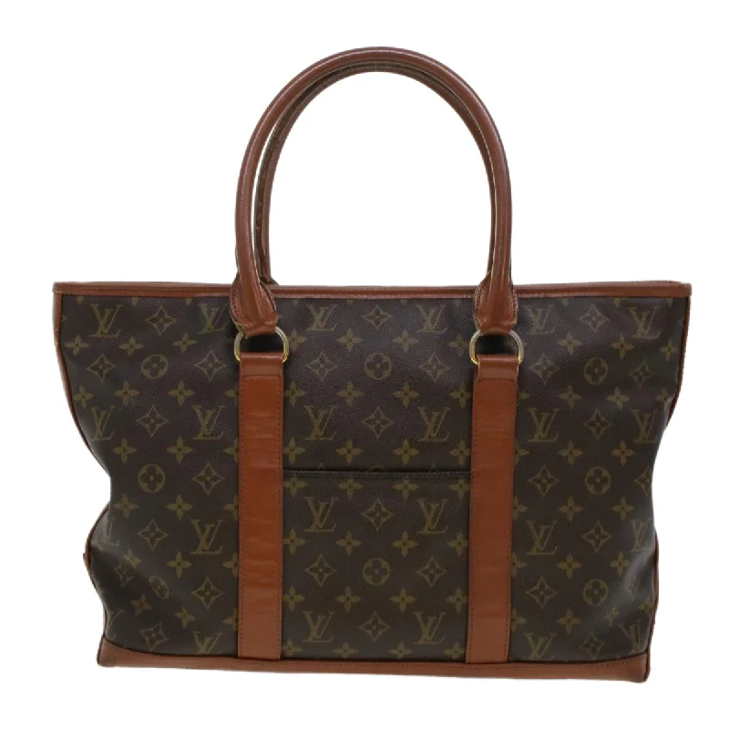 Ladies Louis Vuitton Petite Malle bags with a star - shaped charm for cutenessLOUIS VUITTON Monogram Sac Weekend PM Tote Bag M42425 LV Auth rd5112