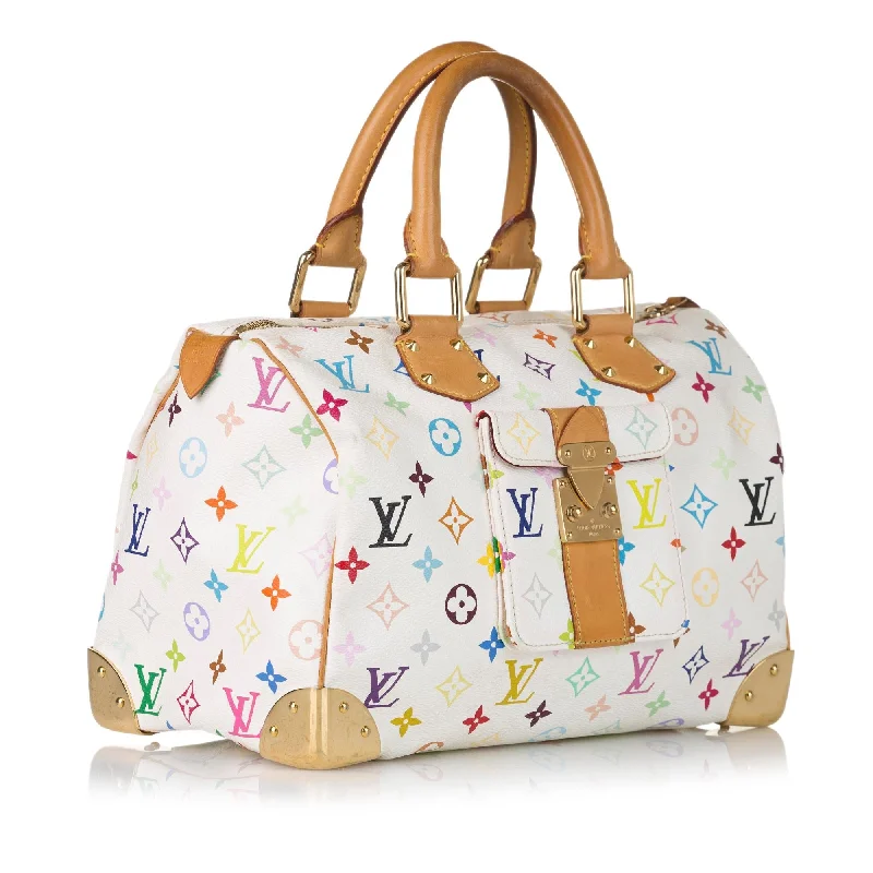 Louis Vuitton Alma bags with a leather - wrapped handle for a luxurious feelLouis Vuitton Monogram Multicolore Speedy 30 (32686)