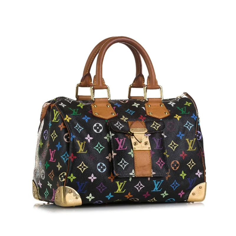 Louis Vuitton Alma bags featuring the signature top - handle designLouis Vuitton Monogram Multicolore Speedy 30 (37128)