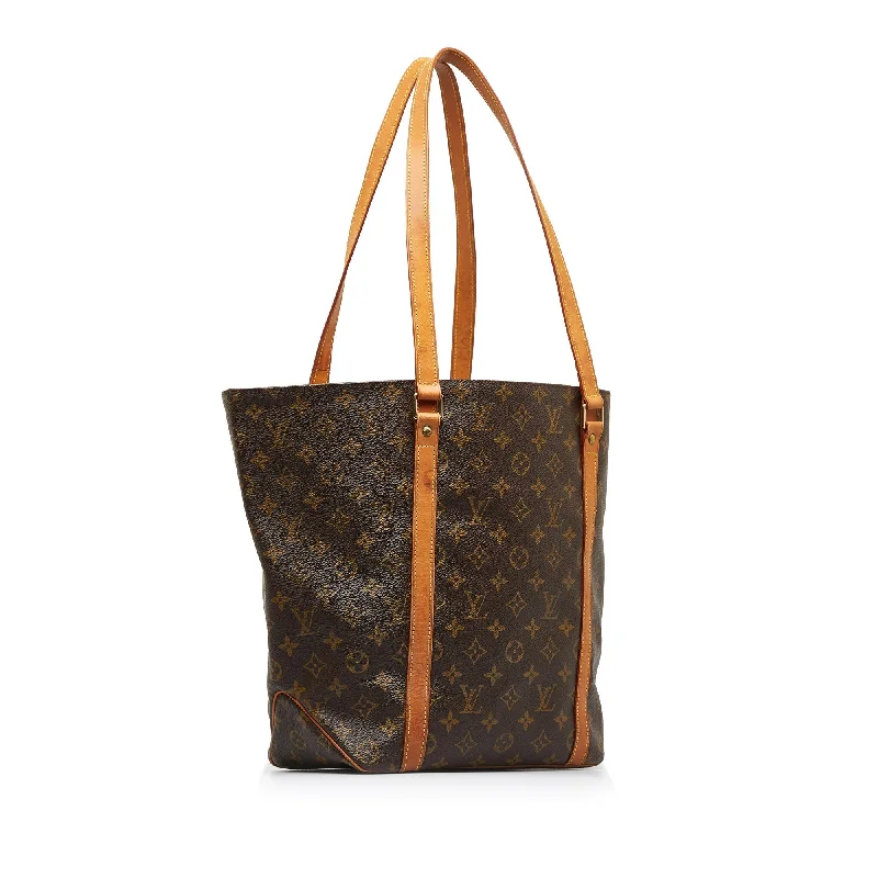 Louis Vuitton crossbody bags with a printed floral pattern for femininityLOUIS VUITTON Monogram Sac Shopping Tote Bag