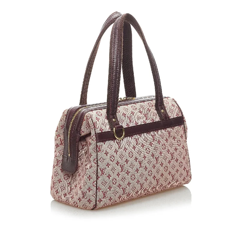 Louis Vuitton bags with a zip - around closure for enhanced securityLouis Vuitton Monogram Mini Lin Josephine PM (34185)