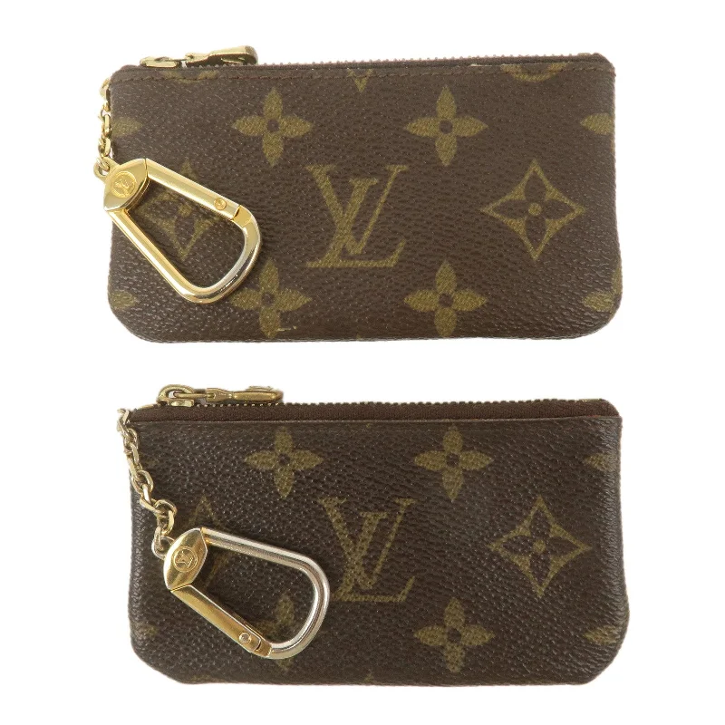 Louis Vuitton backpacks with a sleek, minimalist design for styleLouis Vuitton Monogram Set of 2 Pochette Cles Coin Case M62650