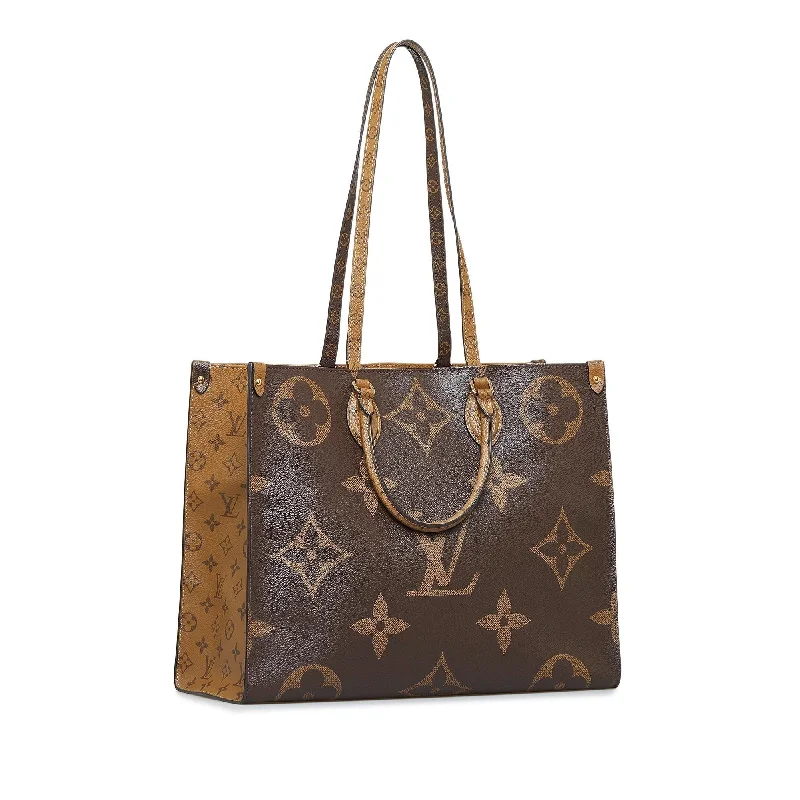 Louis Vuitton crossbody bags with a printed floral pattern for femininityLouis Vuitton Monogram Reverse Giant Onthego GM (SHG-1N6HHY)