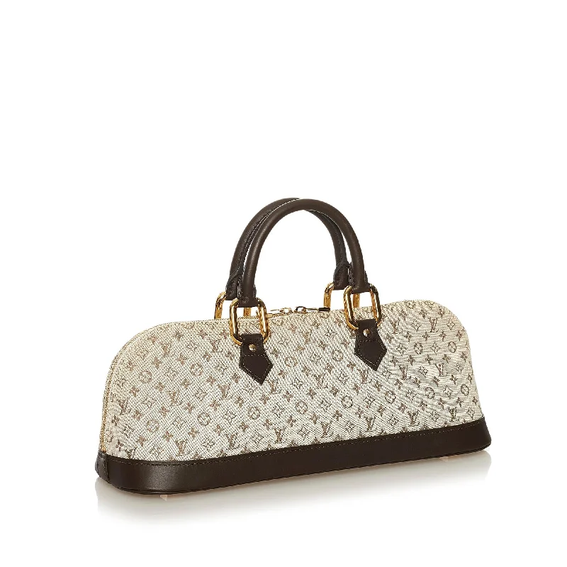 Louis Vuitton Speedy bags in monogram canvas for a classic lookLouis Vuitton Monogram Mini Lin Alma Long (34433)