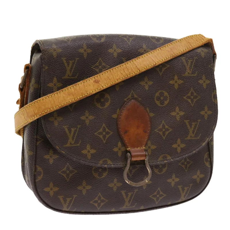 Louis Vuitton Alma bags with a leather - wrapped handle for a luxurious feelLOUIS VUITTON Monogram Saint Cloud GM Shoulder Bag M51242 LV Auth th4045