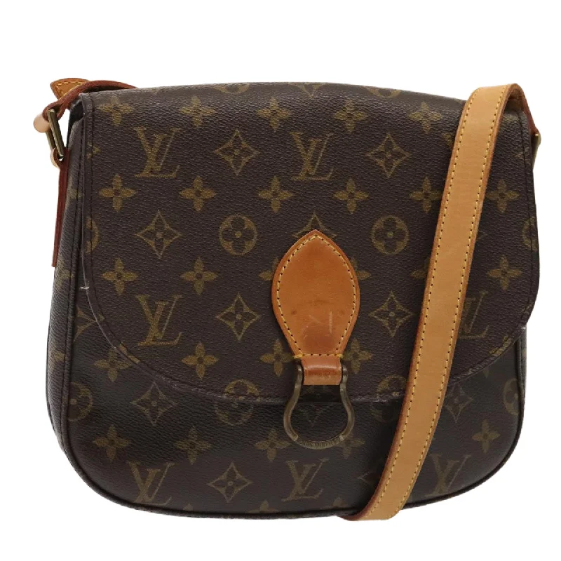 Louis Vuitton Speedy bags in monogram canvas for a classic lookLOUIS VUITTON Monogram Saint Cloud GM Shoulder Bag M51242 LV Auth ep5554