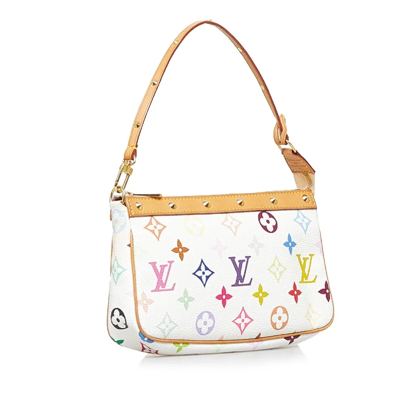 Louis Vuitton Twist bags with the iconic LV - turnlock closureLouis Vuitton Monogram Multicolore Pochette Accessoires (49KYLP)