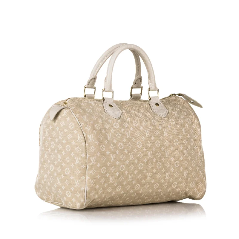 Ladies Louis Vuitton handbags with a detachable coin purse insideLouis Vuitton Monogram Mini Lin Speedy 30 (32894)