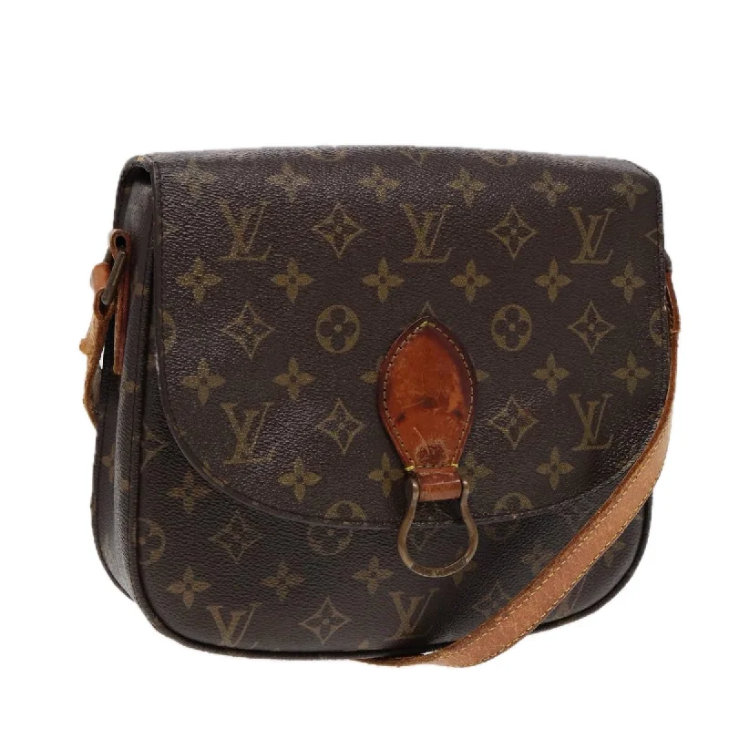 Louis Vuitton Alma bags with a monogram - embossed leather surfaceLOUIS VUITTON Monogram Saint Cloud GM Shoulder Bag M51242 LV Auth bs17267