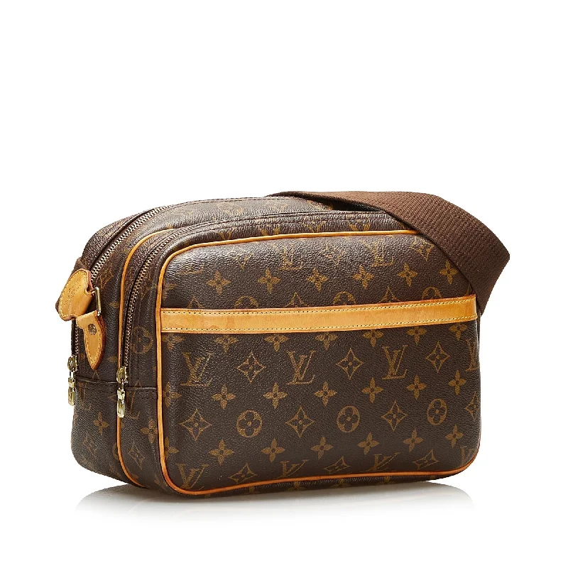 Louis Vuitton bags with a front - flap pocket for quick - access itemsLouis Vuitton Monogram Reporter PM (SHG-35607)