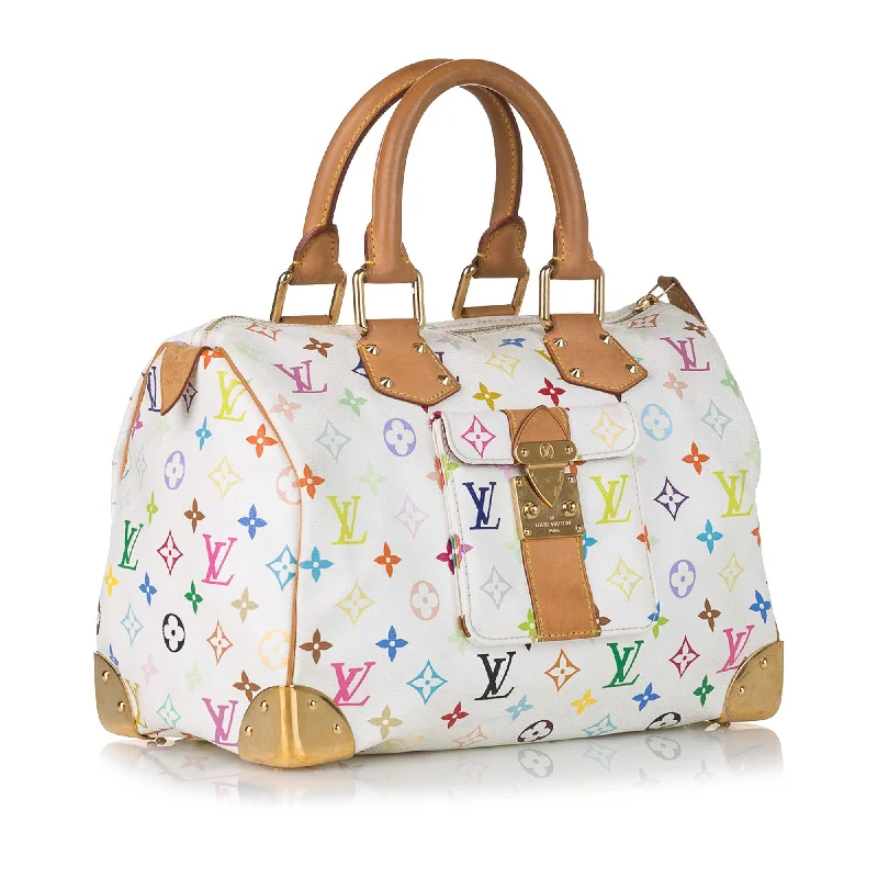 Ladies Louis Vuitton handbags with a detachable coin purse insideLouis Vuitton Monogram Multicolore Speedy 30 (34486)