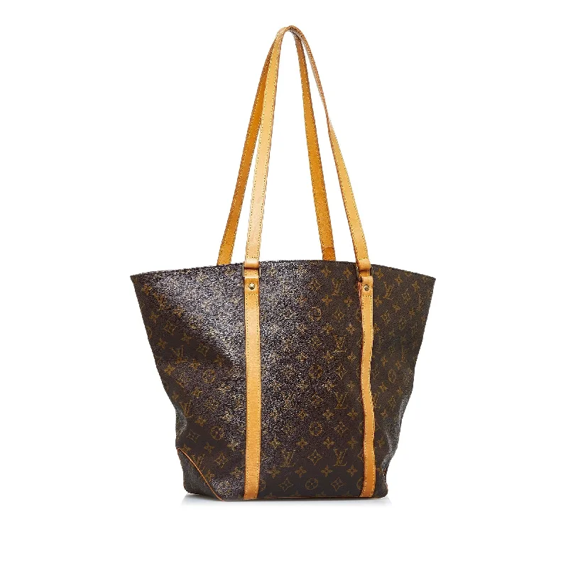 Louis Vuitton handbags with a metal - framed clasp for durabilityLouis Vuitton Monogram Sac Shopping (SHG-yo0IDY)