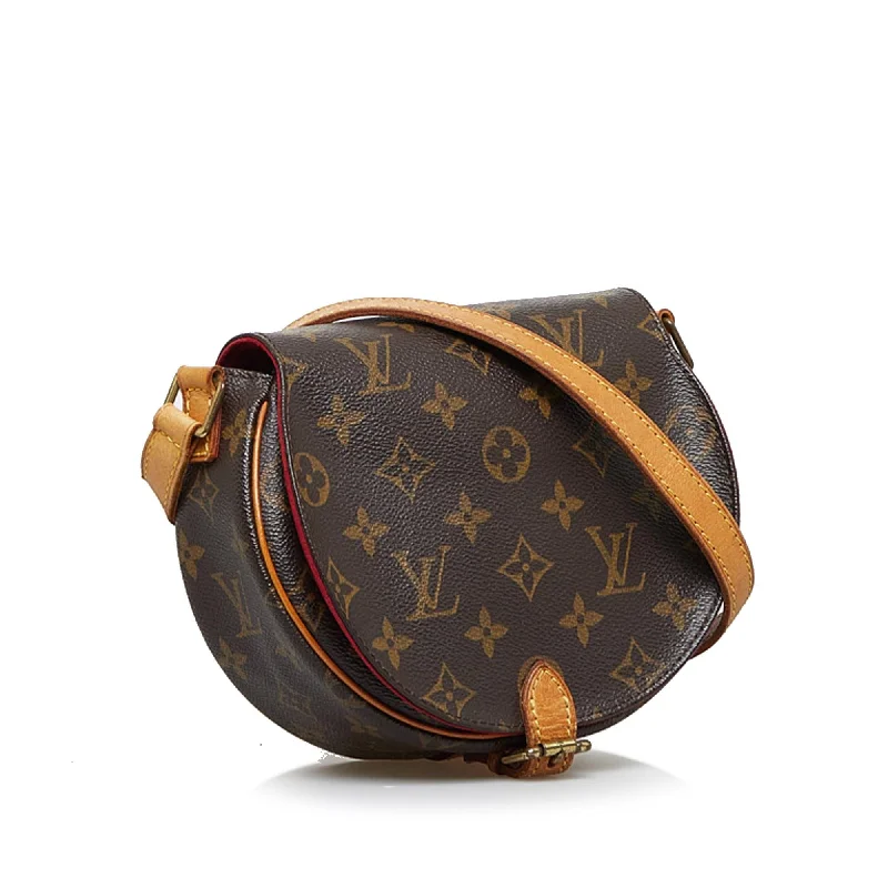 Louis Vuitton handbags with a back - zip pocket for storing valuablesLouis Vuitton Monogram Sac Tambourine (SHG-wzZB2E)