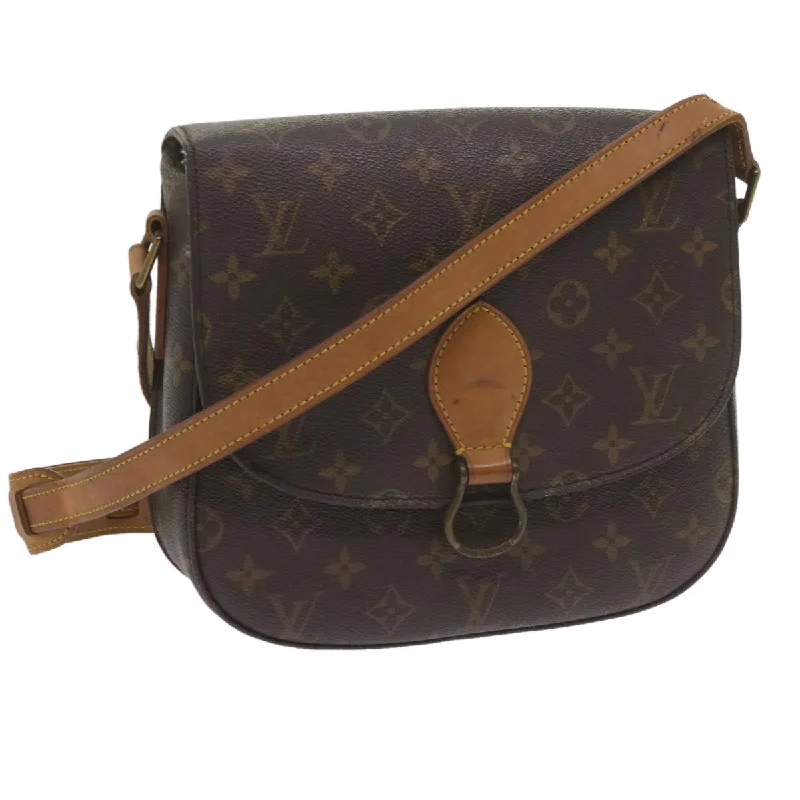 Louis Vuitton Twist bags with a contrast - colored interior for visual interestLOUIS VUITTON Monogram Saint Cloud GM Shoulder Bag M51242 LV Auth tb933