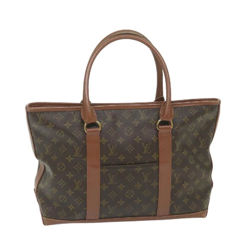 Louis Vuitton backpacks with a hidden back pocket for securityLOUIS VUITTON Monogram Sac Weekend PM Tote Bag M42425 LV Auth bs9783