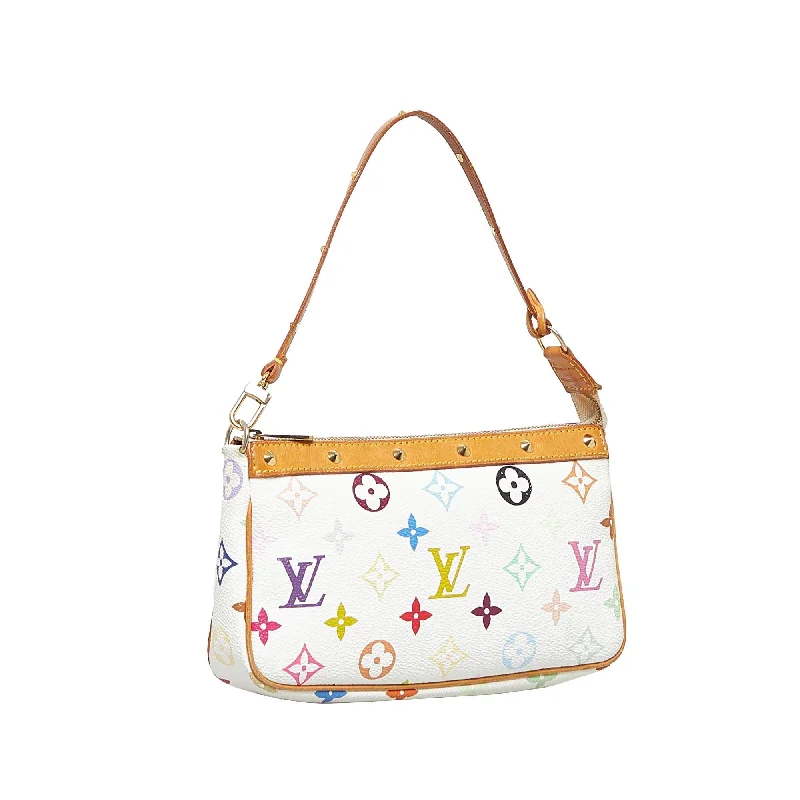 Louis Vuitton tote bags with a double - handle and shoulder - strap optionLouis Vuitton Monogram Multicolore Pochette Accessoires (B23Vau)