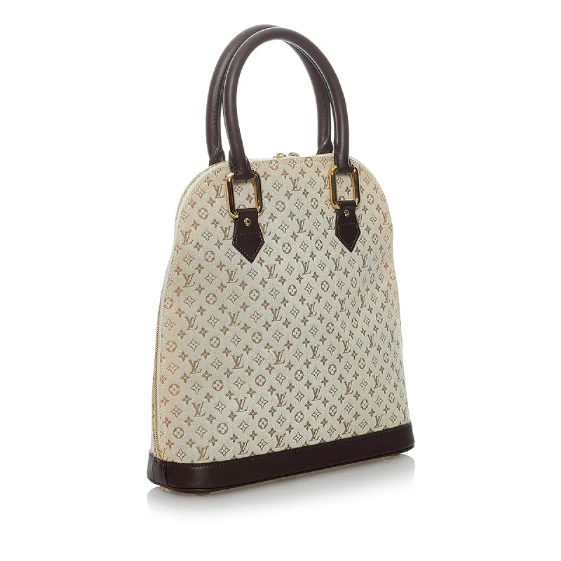 Louis Vuitton bags with a front - flap pocket for quick - access itemsLouis Vuitton Monogram Mini Lin Alma Haut (29870)