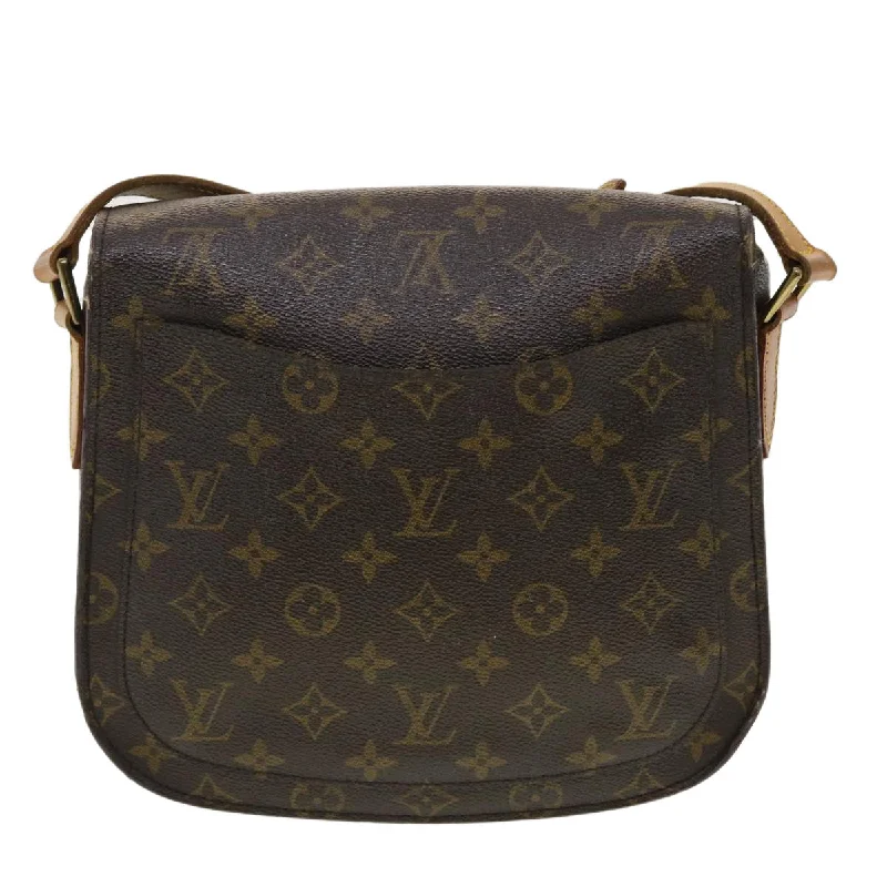 Louis Vuitton tote bags with a spacious interior and multiple pocketsLOUIS VUITTON Monogram Saint Cloud GM Shoulder Bag M51242 LV Auth yk6448