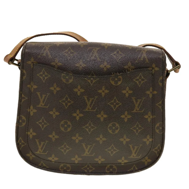 Louis Vuitton tote bags with a double - handle and shoulder - strap optionLOUIS VUITTON Monogram Saint Cloud GM Shoulder Bag M51242 LV Auth yk6638B