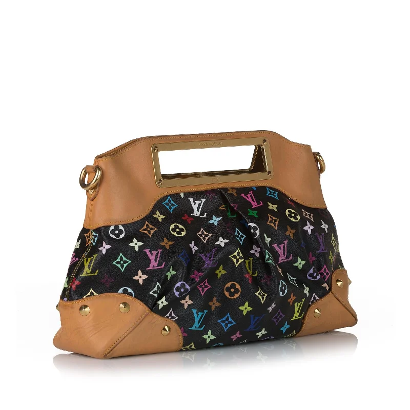 Louis Vuitton crossbody bags in a bold red color for a statementLouis Vuitton Monogram Multicolore Judy MM (34471)