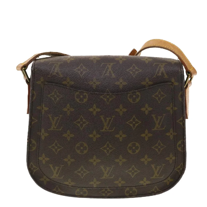 Louis Vuitton Petite Malle bags with a hard - shell structure for uniquenessLOUIS VUITTON Monogram Saint Cloud GM Shoulder Bag M51242 LV Auth yk6424