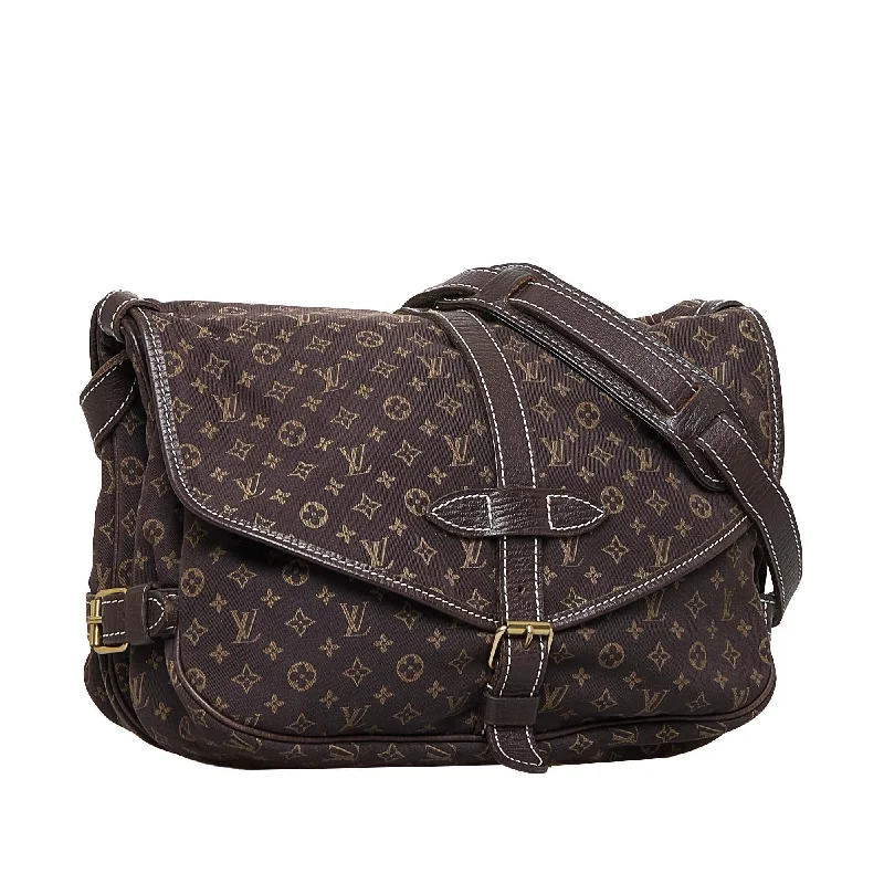 Louis Vuitton Alma bags with a monogram - embossed leather surfaceLouis Vuitton Monogram Mini Lin Saumur 30 (gnUwQC)