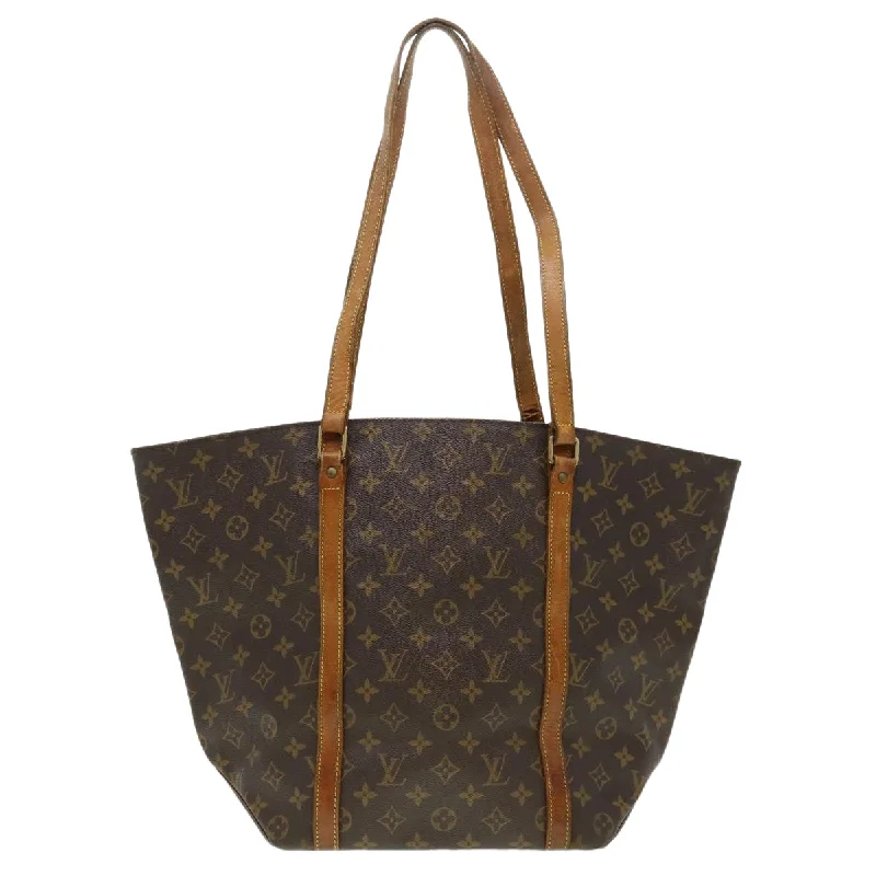 Louis Vuitton Neverfull bags with large capacity for everyday essentialsLOUIS VUITTON Monogram Sac Shopping Tote Bag M51108 LV Auth am4004