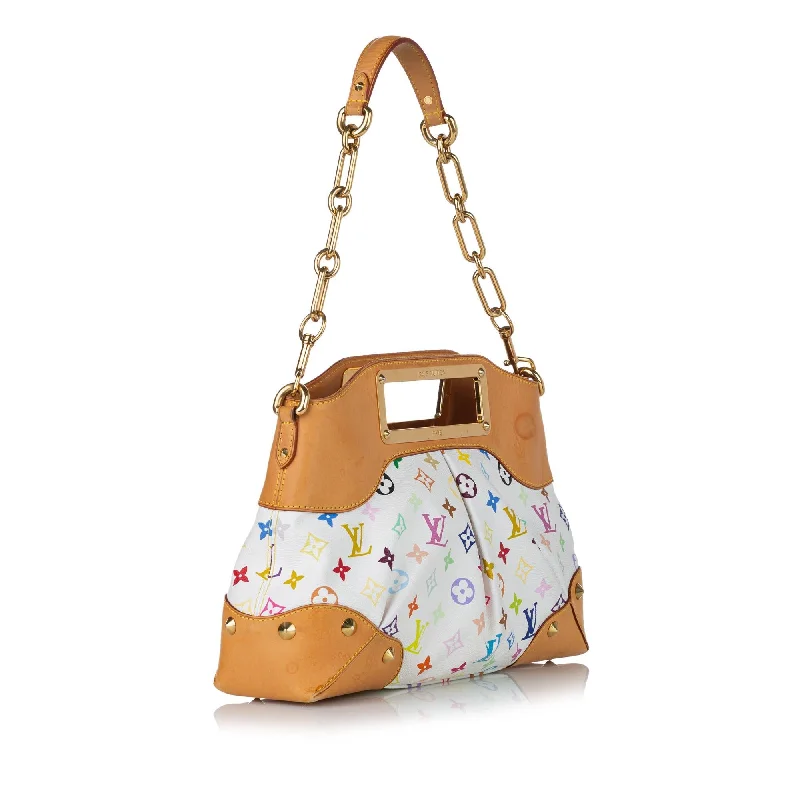 Louis Vuitton bags with a zip - around closure for enhanced securityLouis Vuitton Monogram Multicolore Judy MM (30099)