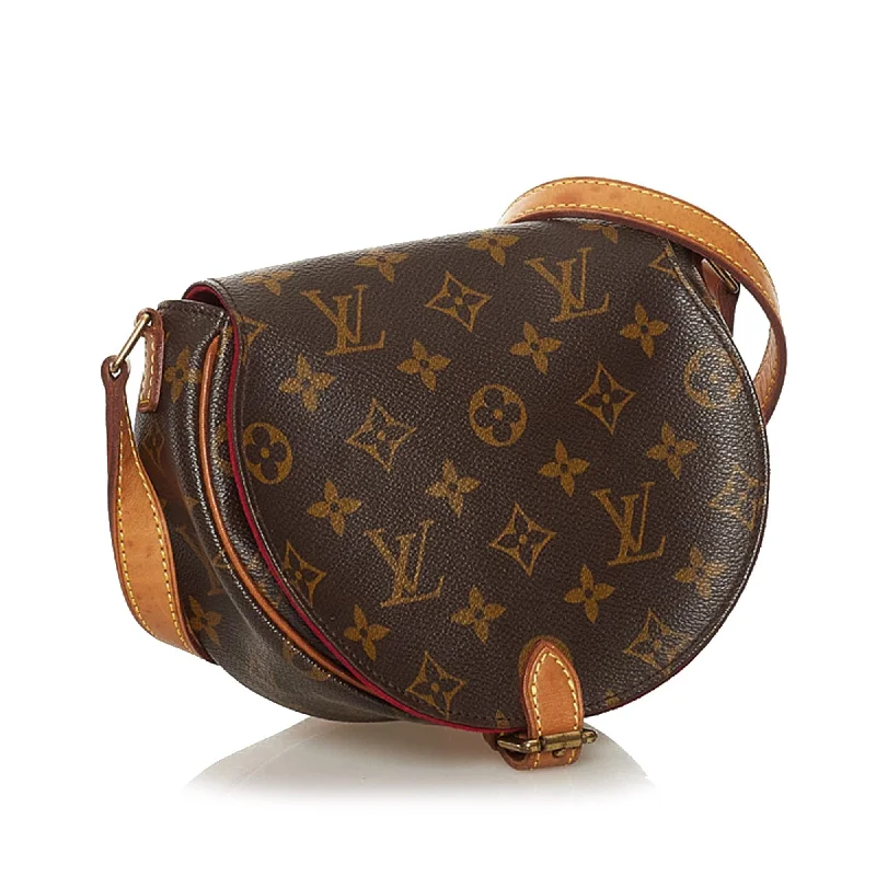 Ladies Louis Vuitton handbags with a detachable coin purse insideLouis Vuitton Monogram Sac Tambourine (SHG-36761)