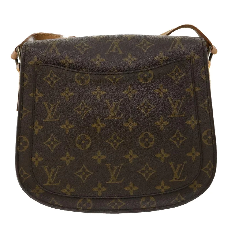 Louis Vuitton bags with a front - flap pocket for quick - access itemsLOUIS VUITTON Monogram Saint Cloud GM Shoulder Bag M51242 LV Auth am3467